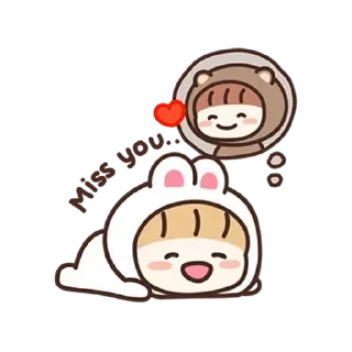 Rabbit Love 3  sticker ❤️