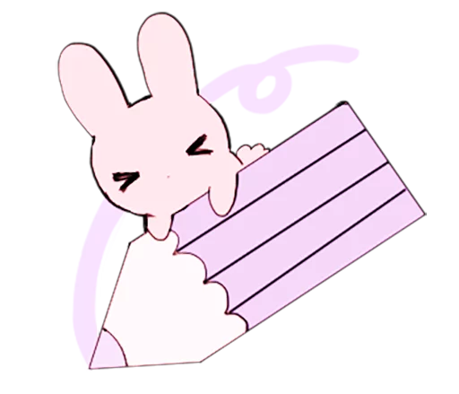 Telegram Sticker «rabbits and girls pink» 😣