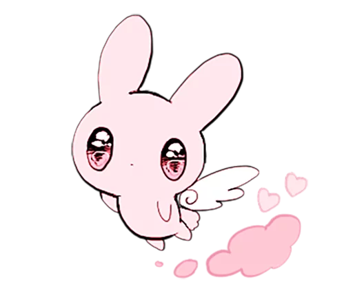Telegram stiker «rabbits and girls pink» 👼
