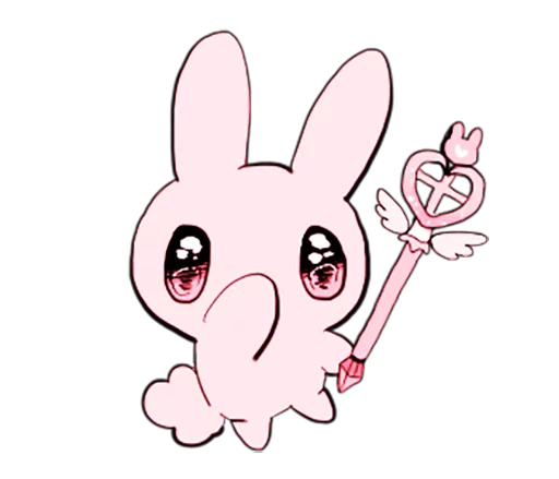 Telegram Sticker «rabbits and girls pink» 🙊