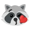 raccoons emoji 😘