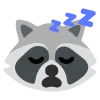 raccoons emoji 😴