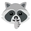 raccoons emoji 🤫