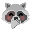 raccoons emoji 🤭