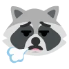 Telegram emoji «raccoons» 😮‍💨
