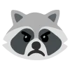 raccoons emoji 😠
