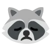 raccoons emoji 😔