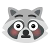 raccoons emoji 😳