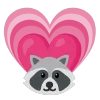 raccoons emoji 💗