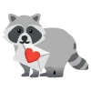 Telegram emoji «raccoons» 💌