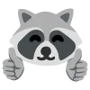 raccoons emoji 👍