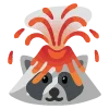 Telegram emoji «raccoons» 🌋
