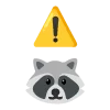 raccoons emoji ⚠️