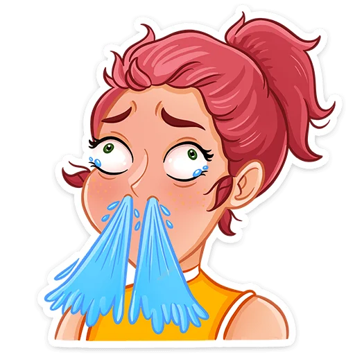 Telegram Sticker «Рэйчел» 😭