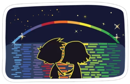 Telegram stiker «Rainbow Emotions» 🌈