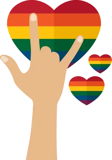 Стикер Telegram «Rainbow Emotions» 🌈