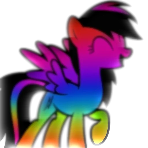Эмодзи Rainbow Dash 🌈