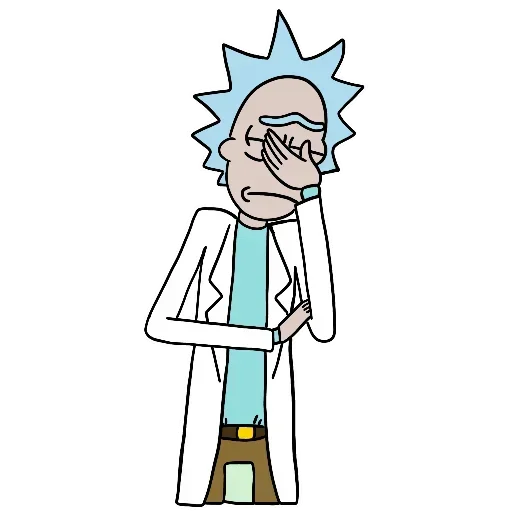 Telegram stiker «Rick and Morty» 🤦‍♂