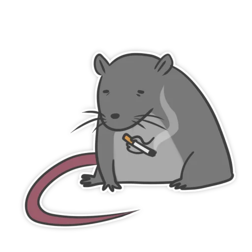 Telegram Sticker «Пацюк від» 🐀