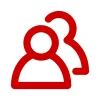 Telegram emojisi «Красное и чёрное» 👥