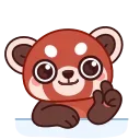 Емодзі Красная панда 😉