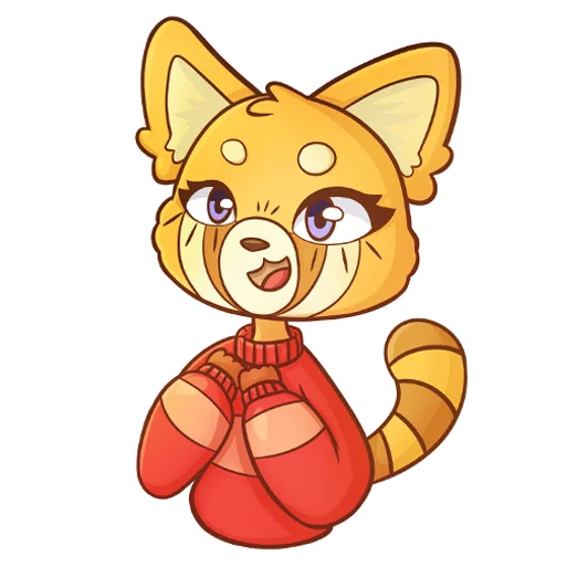 Telegram Sticker «Red Panda Toffee» 😁