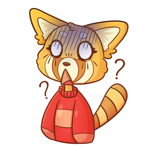 Telegram Sticker «Red Panda Toffee» 😨