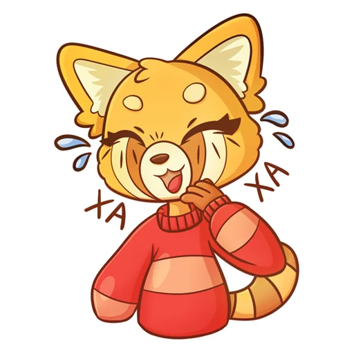Telegram Sticker «Red Panda Toffee» 😂