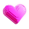 Telegram emoji «retro pink 3D» 💖