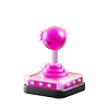 Емодзі retro pink 3D 🕹