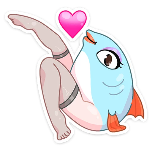 Telegram stiker «Реверсивная русалка» ❤️