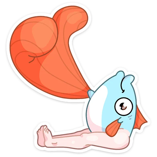 Telegram Sticker «Реверсивная русалка» ❤️