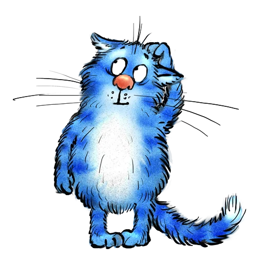 Telegram Sticker «Rinas Blue Cats» 