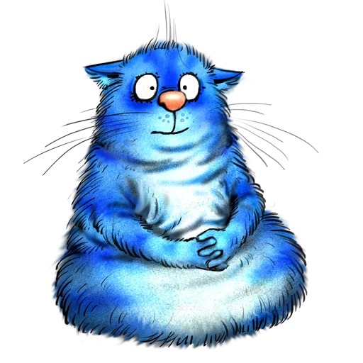 Стікер Telegram «Rinas Blue Cats» 😑