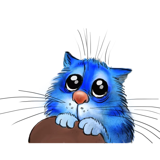 Rinas Blue Cats emoji 😹