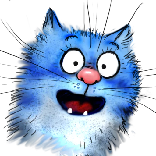 Стікер Telegram «Rinas Blue Cats» 🙀