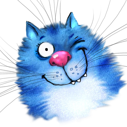 Стікер Telegram «Rinas Blue Cats» 😉