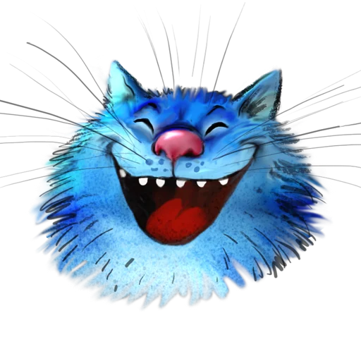 Стікер Telegram «Rinas Blue Cats» 🤣
