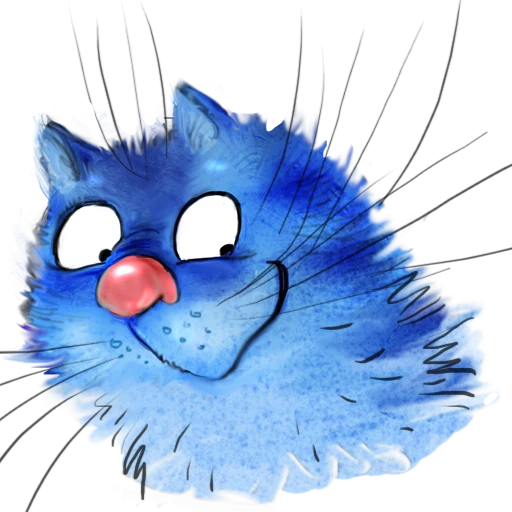 Стікер Telegram «Rinas Blue Cats» 😋