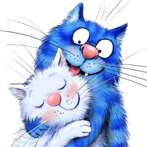 Эмодзи Rinas Blue Cats 