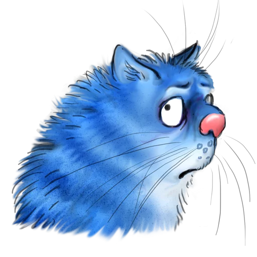 Емодзі Rinas Blue Cats 😞