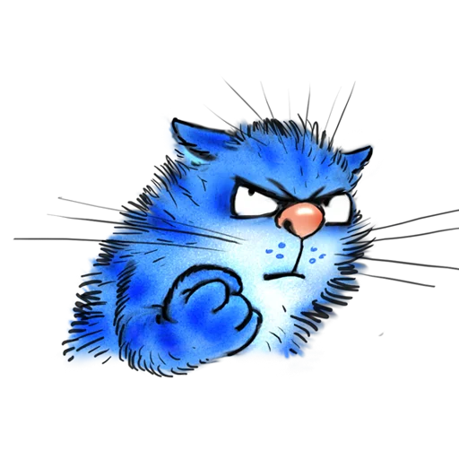 Telegram Sticker «Rinas Blue Cats» 😤