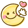 cute smiley emoji 🌜