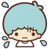 Telegram emojisi «little twin stars ♡ by sanrio (line)» 😥