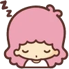 Telegram emojisi «little twin stars ♡ by sanrio (line)» 😴