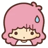 Telegram emoji «little twin stars ♡ by sanrio (line)» 😰