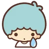 little twin stars ♡ by sanrio (line) emoji 😢