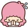 Telegram emojisi «little twin stars ♡ by sanrio (line)» 😣