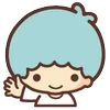 Telegram emoji «little twin stars ♡ by sanrio (line)» 👋