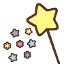 Telegram emojisi «little twin stars ♡ by sanrio (line)» 🪄